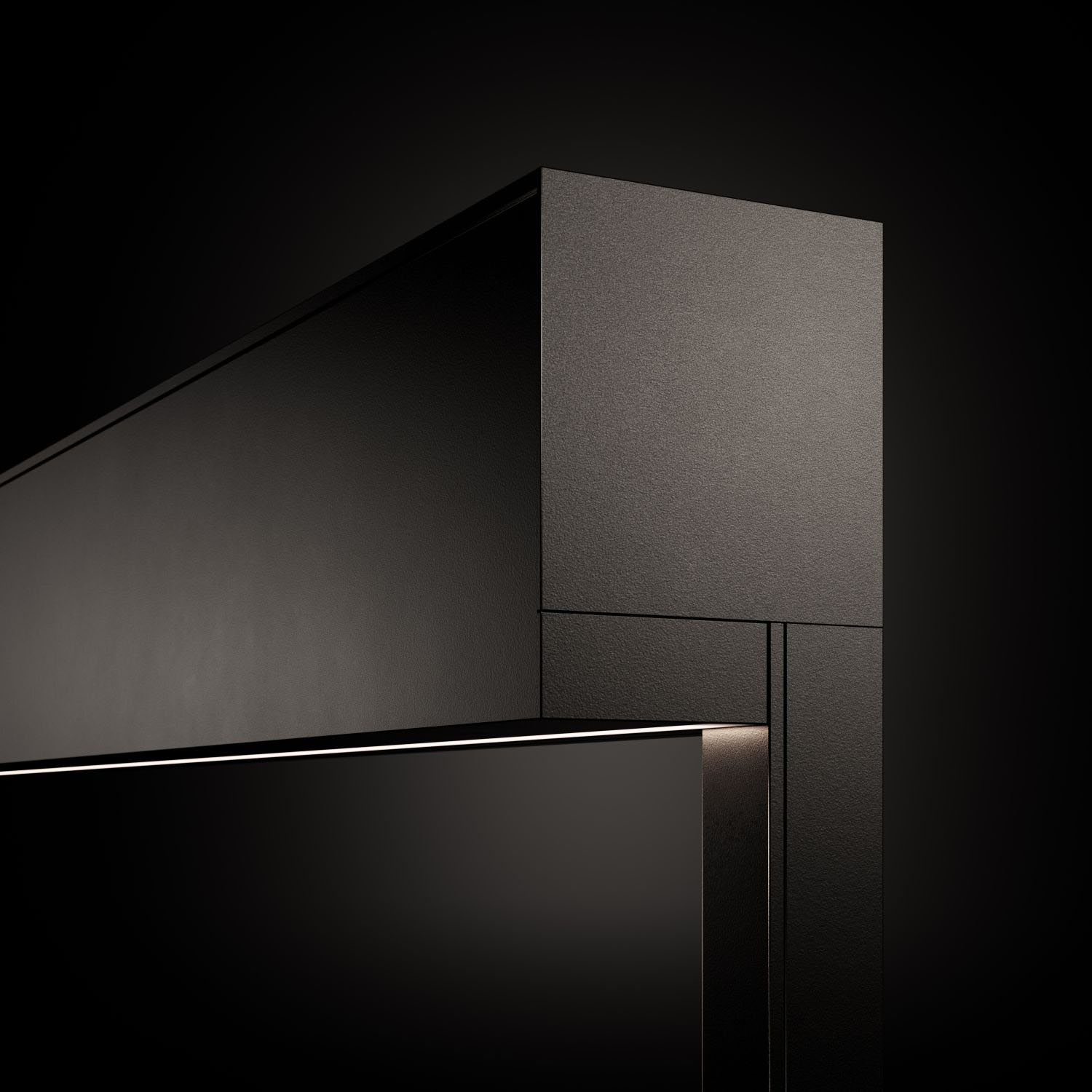 Moderne hus med tre brede Zip-Screens montert over glassdører ved treterrasse